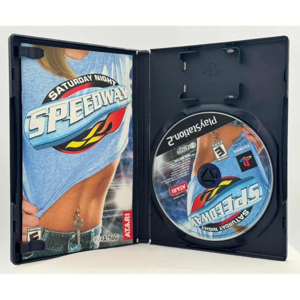 Saturday Night Speedway Playstation 2 PS2 - WITH Manual Tested - E For Everyone